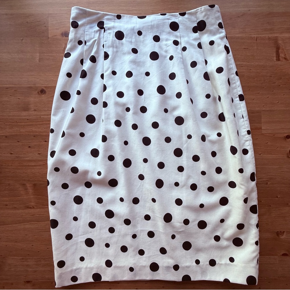 Vintage Jeremy Scott Polkadot Pencil Skirt
